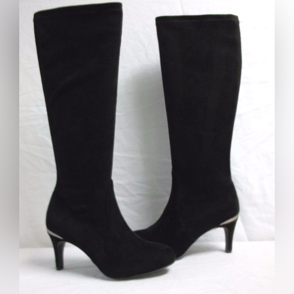 BCBGeneration Black Suede Raymona Slouch Boot - Picture 3 of 9